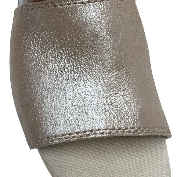 Kelsi Dagger Brooklyn Tan Gold Mayfair Heeled Ankle Strap Sandals 6.5 - Picture 5 of 11